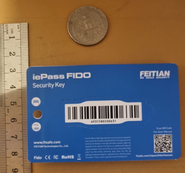 Feitian iePass FIDO2 Keys