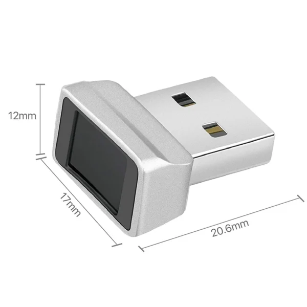 Fingerprint reader usb A scanner on end measurements