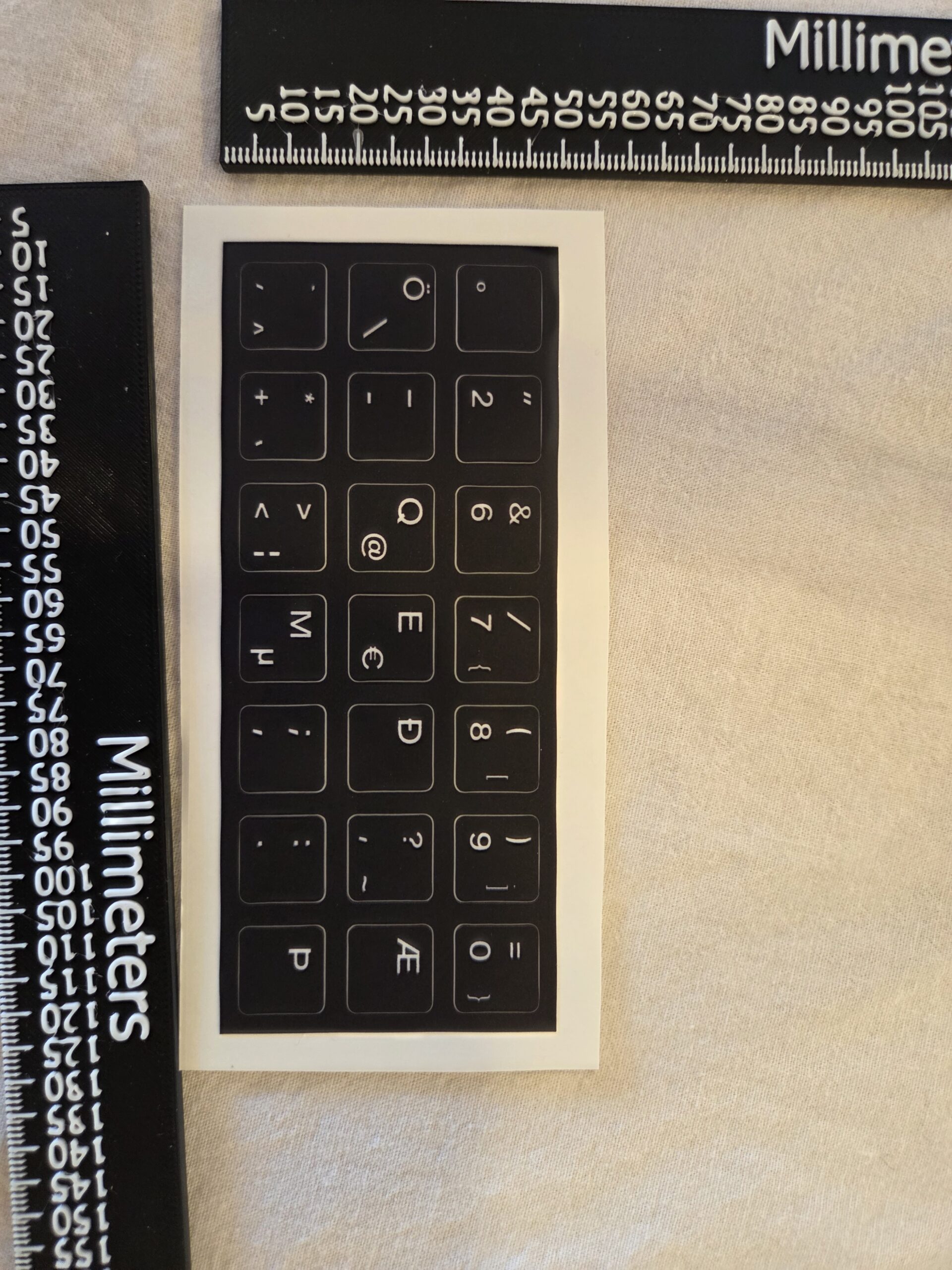 Icelandic Keyboard layout stickers