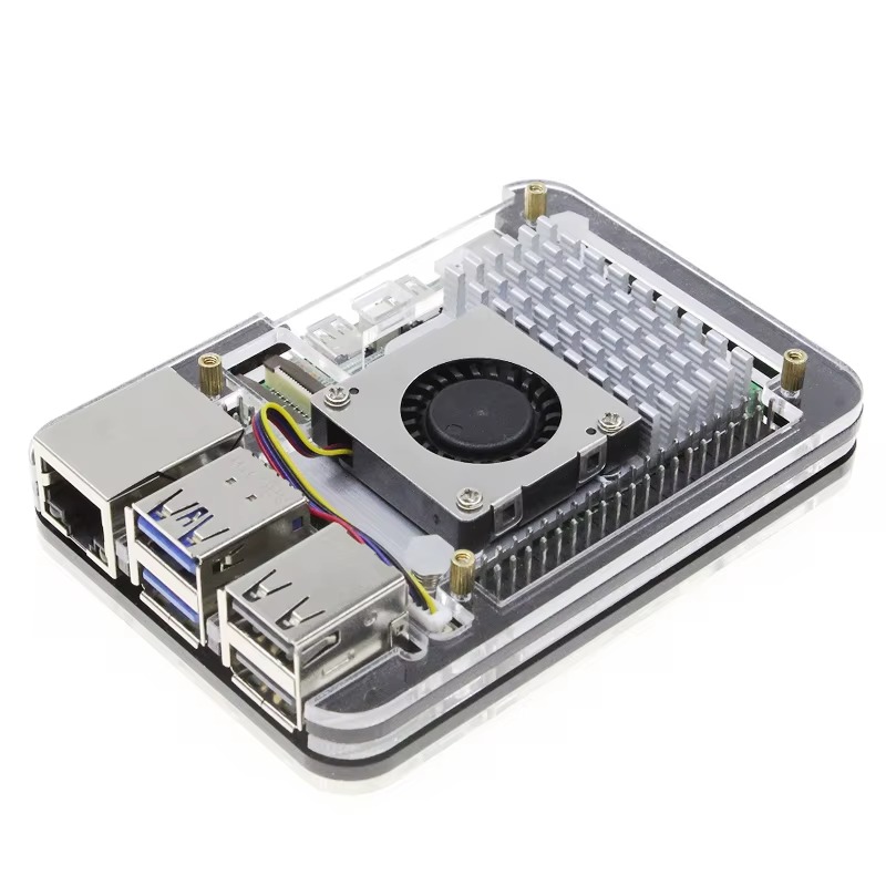 Transparent Acrylic Case for Raspberry Pi 5 — Clear Snap-Fit - Image 4