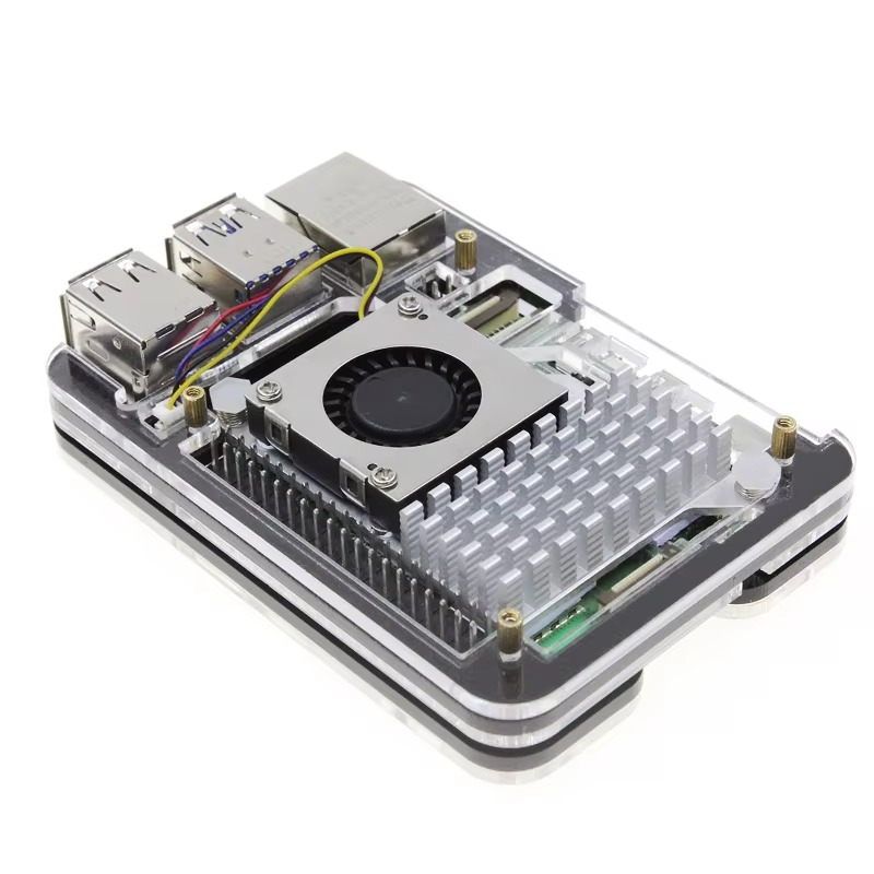 Transparent Acrylic Case for Raspberry Pi 5 — Clear Snap-Fit - Image 3