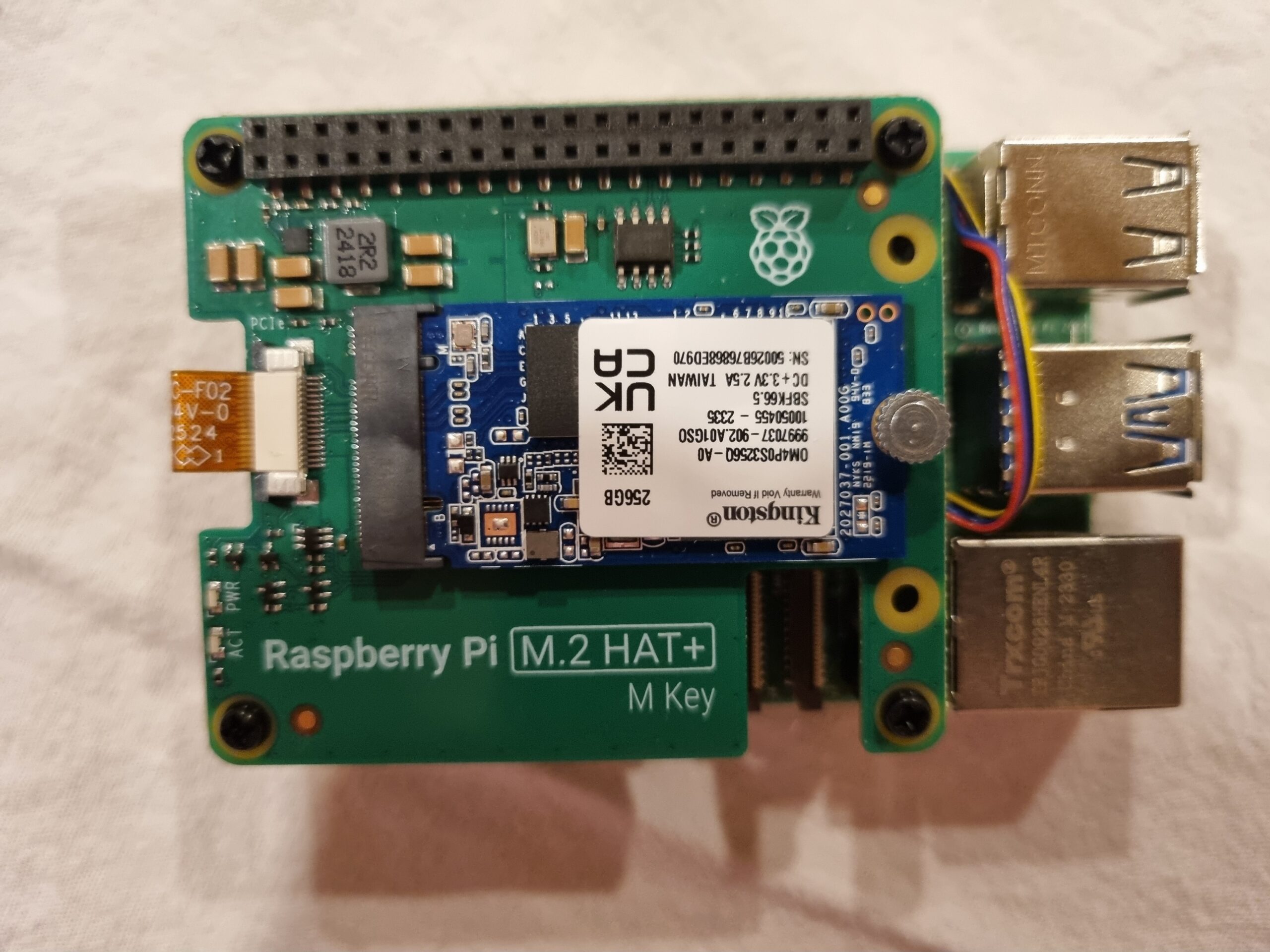 Official Raspberry Pi M.2 HAT