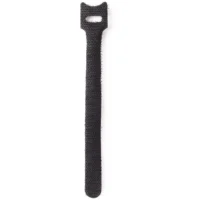 6-Inch Reusable Hook and Loop Cable Ties, 100-Pack, Black