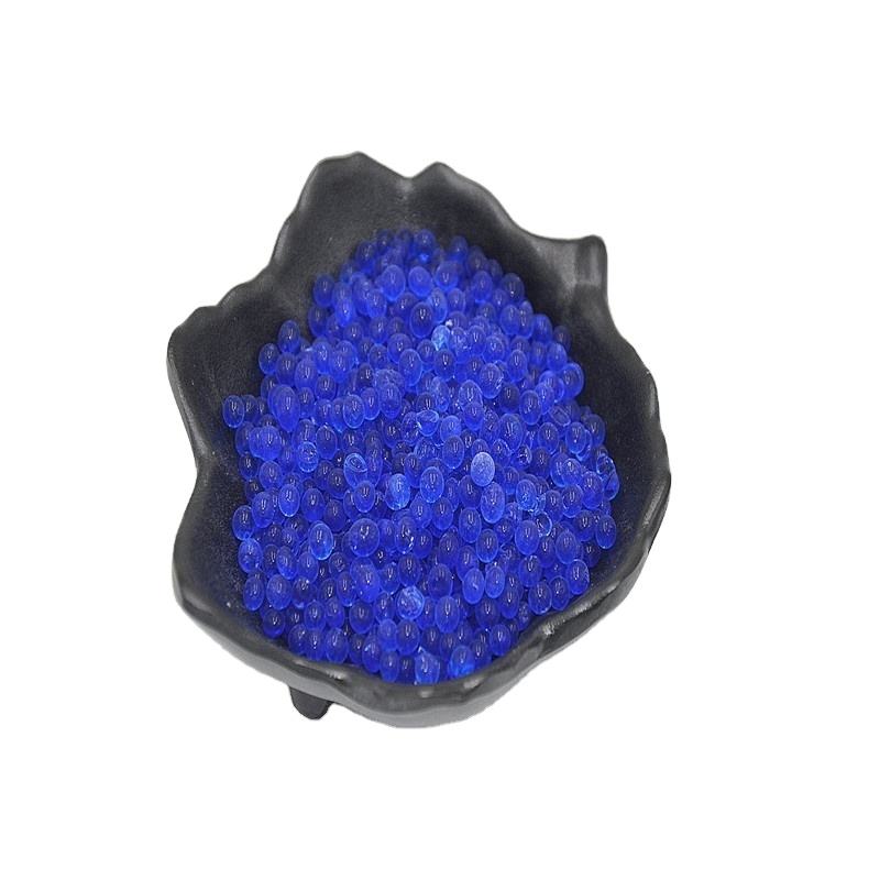 Blue indicating silica gel beads