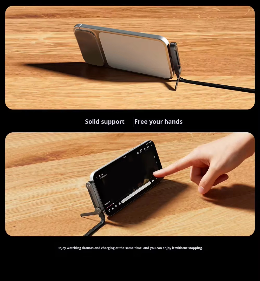 USB-C to USB-C 240W Super Fast Charging data Cable with Foldable Stand (1.5m) - Image 3